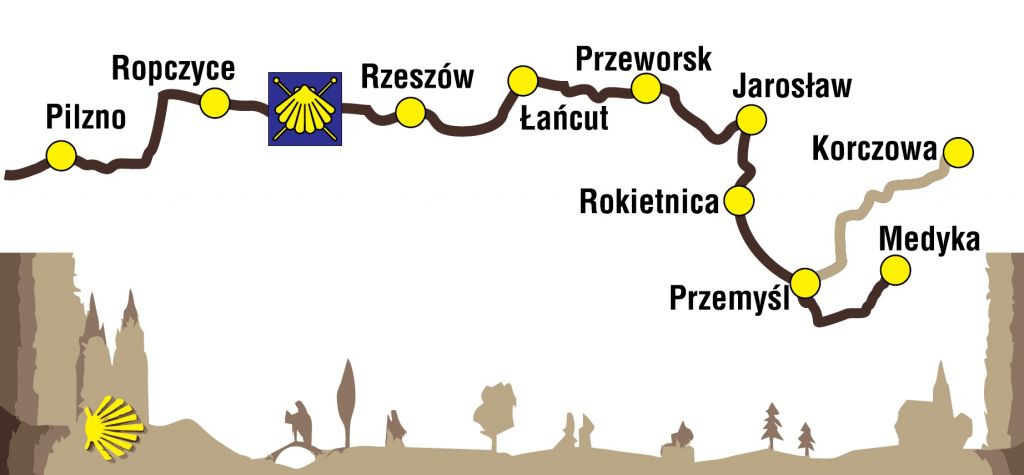 Mapka szklaku św. Jakuba